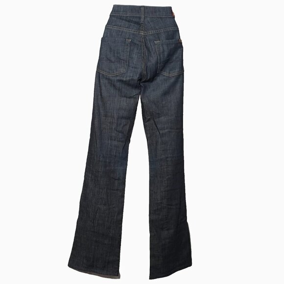 7 FOR ALL MANKIND jeans Sz 24 to 26 HIGH RISE BOOT CUT 98% Cotton STUNNING GEM - Picture 5 of 14